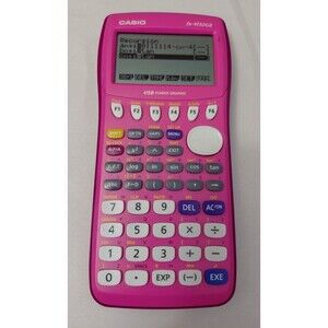 Casio FX-9750GII Pink Graphic Graphing Calculator Tested & Works No Cover